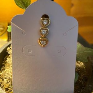 Gold and Crystal Belly Button Ring